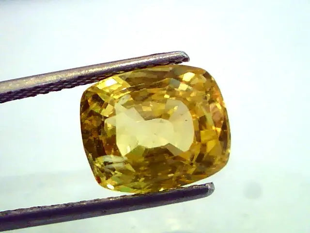 6.74 Ct Unheated Untreated Natural Ceylon Yellow Sapphire/Pukhraj *IGI* AAAAA