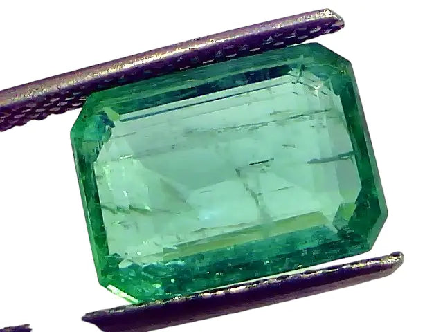 6.71 Ct IGI Certified Untreated Natural Colombian Emerald Gems AAA