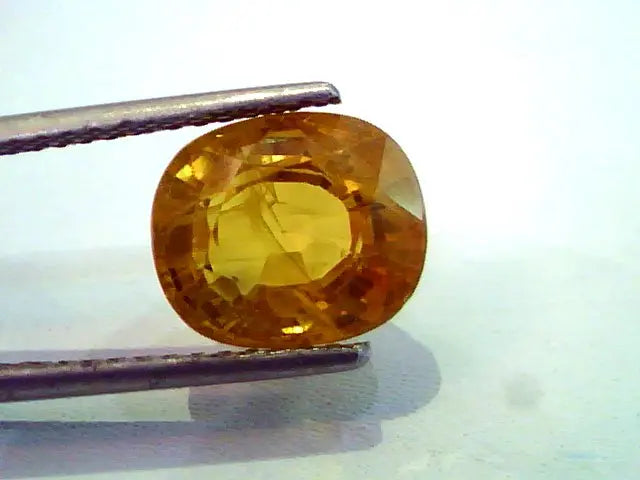 6.72 Ct Natural Premium Bangkok Yellow Sapphire/Pukhraj Heated