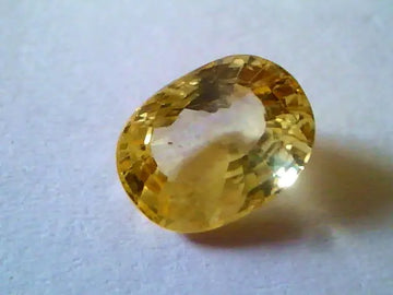6.73 Ct Unheated Untreted Natural Ceylon Yellow Sapphire Pukhraj
