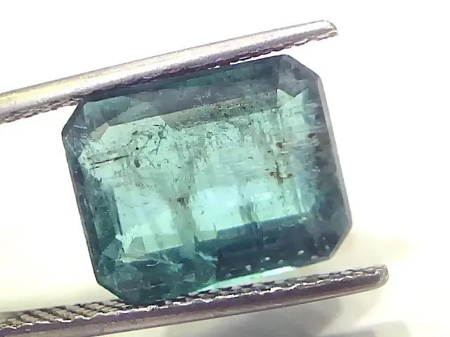 6.79 Ct Certified Untreated Natural Zambian Emerald Panna Gemstone - Venus Gems