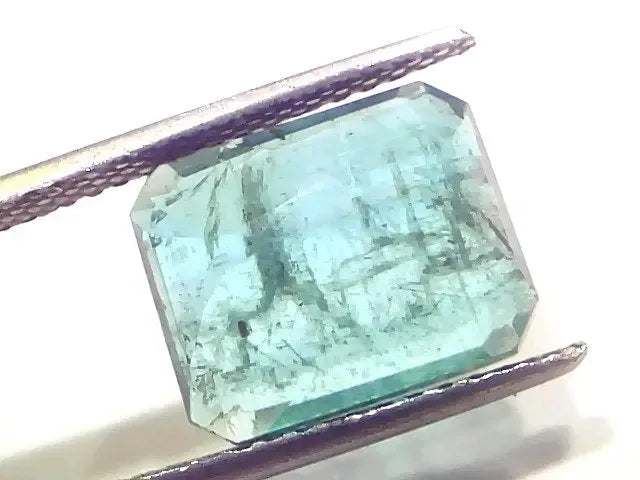 6.79 Ct Certified Untreated Natural Zambian Emerald Panna Gemstone - Venus Gems