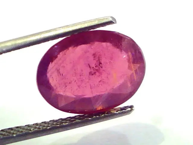 6.82 Ct Natural Ruby Gemstone Manek Gem for Sun (Heated)