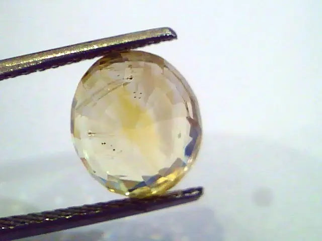6.83 Ct Unheated Untreated Natural Ceylon Yellow Sapphire Pukhraj