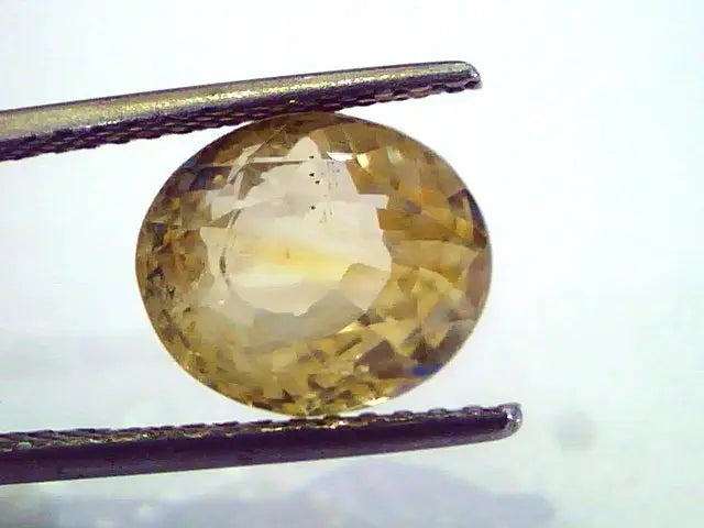6.83 Ct Unheated Untreated Natural Ceylon Yellow Sapphire Pukhraj
