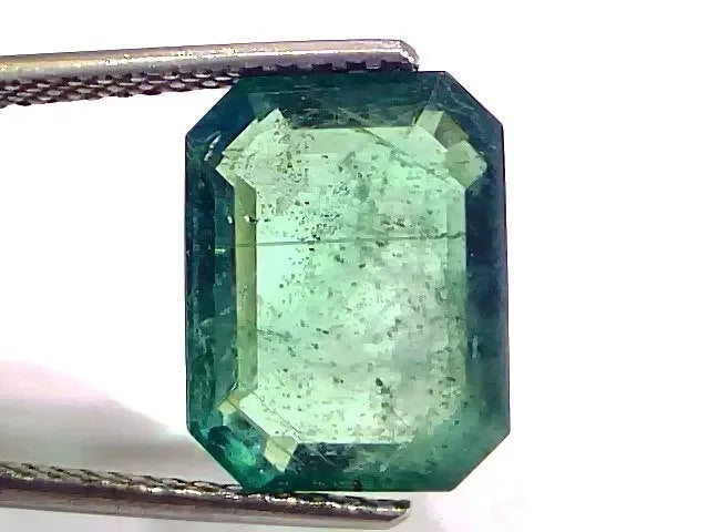 6.83 Ct GII Certified Untreated Natural Zambian Emerald Gemstone Panna - Venus Gems