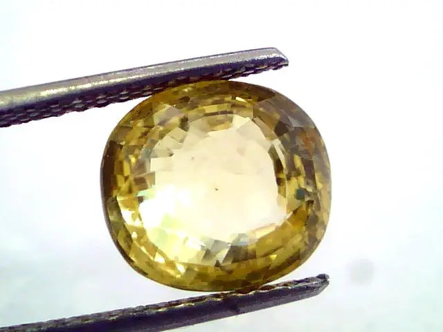 6.85 Ct Unheated Untreted Natural Ceylon Yellow Sapphire Pukhraj AAA