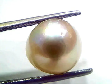 6.90 Ct Natural Certified Real South Sea Pearl Certified Moti