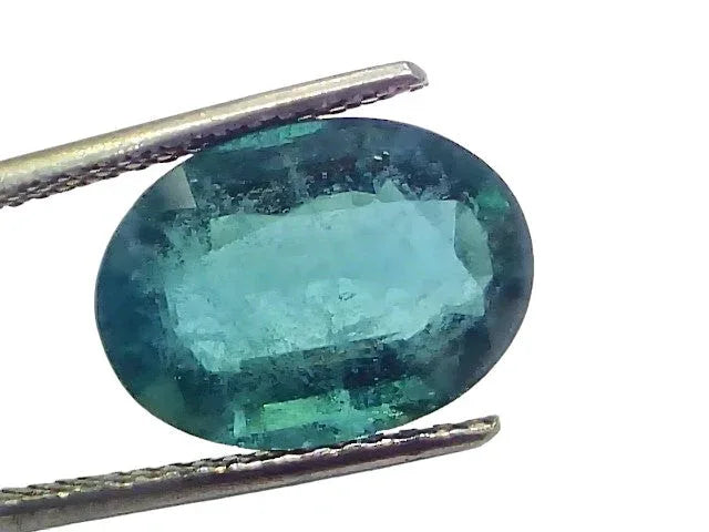6.91 Ct GII Certified Untreated Natural Zambian Emerald Panna Gems - Venus Gems