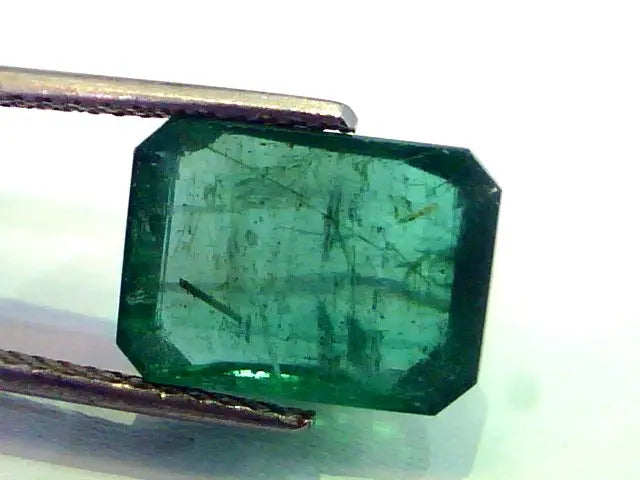 6.91 Ct Untreated Natural Zambian Emerald Panna Mercury Gemstone