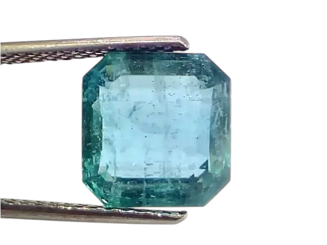 6.15 Ct GII Certified Untreated Natural Zambian Emerald Gemstone Panna - Venus Gems