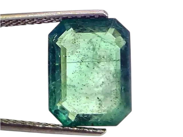 6.83 Ct GII Certified Untreated Natural Zambian Emerald Gemstone Panna - Venus Gems