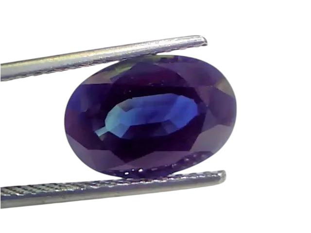 6.01 Ct IGI Certified Untreated Natural Ceylon Deep Blue Sapphire - Venus Gems