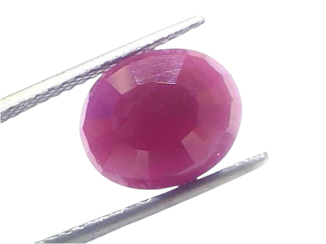 6.83 Ct Certified Unheated Untreated Natural New Burma Ruby - Venus Gems