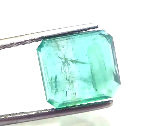 6.96 Ct GII Certified Untreated Natural Zambian Emerald Gems AAA - Venus Gems