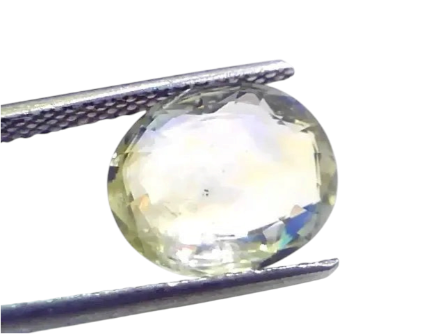 6.27 Ct Certified Unheated Natural Ceylon Yellow Blue Pitambari Sapphire - Venus Gems