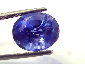 6.78 Ct IGI Certified Unheated Untreated Natural Ceylon Blue Sapphire