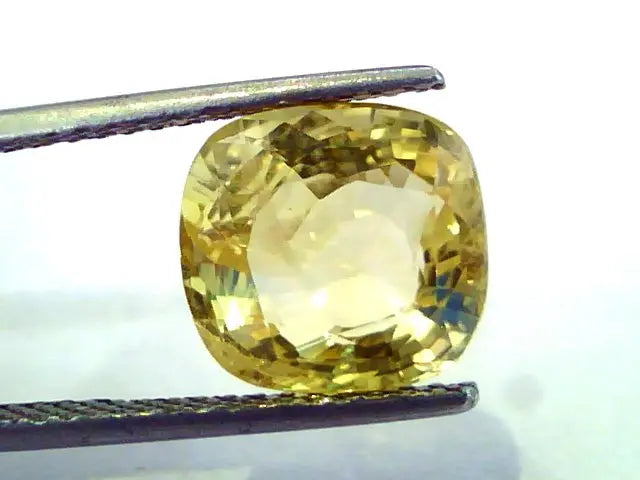 6.99 Ct Unheated Untreated Natural Ceylon Yellow Sapphire/Pukhraj AA
