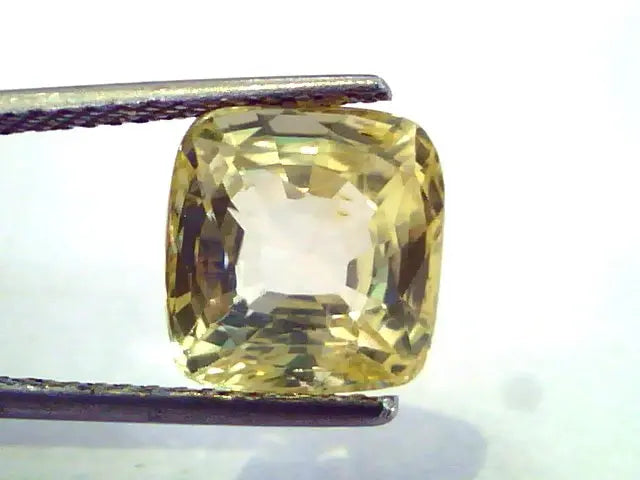 6.98 Ct Unheated Untreated Natural Ceylon Yellow Sapphire/Pukhraj AA