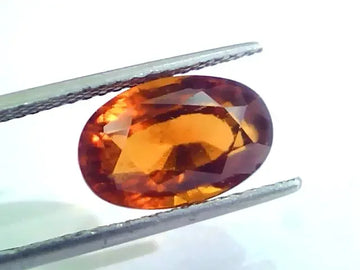 7.05 Ct Untreated Natural Ceylon Gomedh/Hessonite Gemstone - Venus Gems