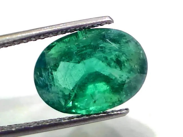 7.02 Ct GII Certified Untreated Natural Zambian Emerald Gems AAAA