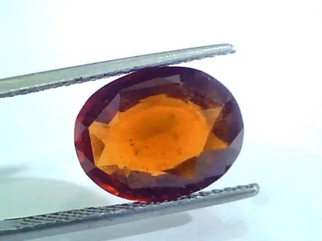 7.04 Ct Untreated Natural Ceylon Gomedh/Hessonite Gemstone - Venus Gems