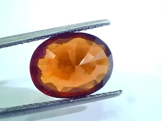7.04 Ct Untreated Natural Ceylon Gomedh/Hessonite Gemstone - Venus Gems