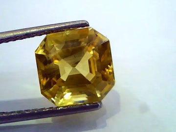 7.05 Ct Certified Unheated Untreated Natural Ceylon Yellow Sapphire