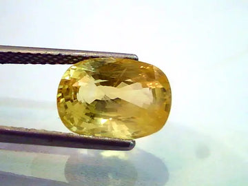 7.05 Ct Unheated Untreted Natural Ceylon Yellow Sapphire Pukhraj
