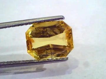 7.05 Ct Unheated Untreated Natural Ceylon Yellow Sapphire Gems AAA