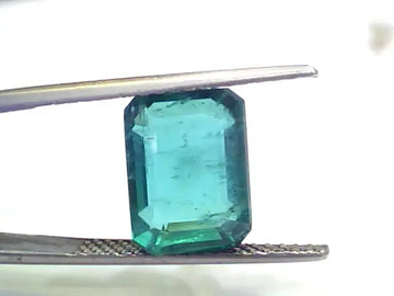 7.06 Ct Untreated Natural Zambian Emerald Gemstone Panna Gems AAAAA