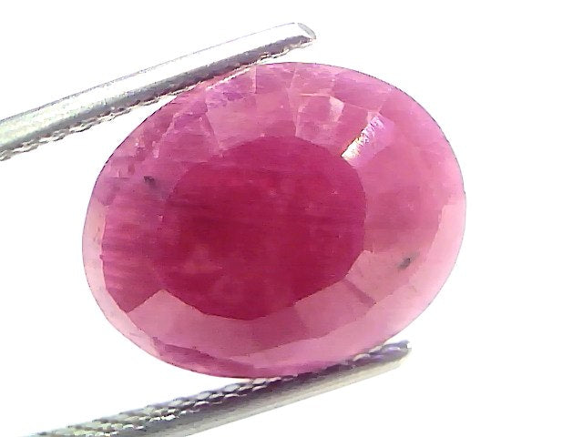 7.07 Ct Certified Unheated Untreated Natural New Burma Ruby 7.76 Ratti Manik