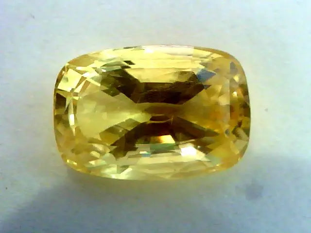 7.08 Ct Top Grade Unheated Natural Ceylon Yellow Sapphire AAAAA