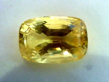 7.08 Ct Top Grade Unheated Natural Ceylon Yellow Sapphire AAAAA