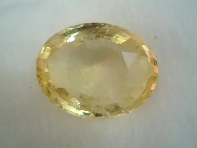 7.15 Ct Unheated Untreated Natural Ceylon Yellow Sapphire A+++++