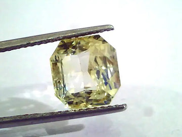 7.10 Ct Unheated Untreated Natural Ceylon Yellow Sapphire Gemstone