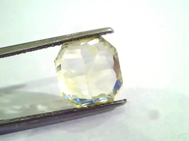 7.10 Ct Unheated Untreated Natural Ceylon Yellow Sapphire Gemstone