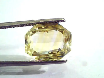 7.13 Ct Unheated Untreated Natural Ceylon Yellow Sapphire Gemstone