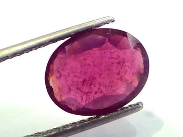 7.32 Ct Natural Ruby Gemstone Manek Gem for Sun (Heated)