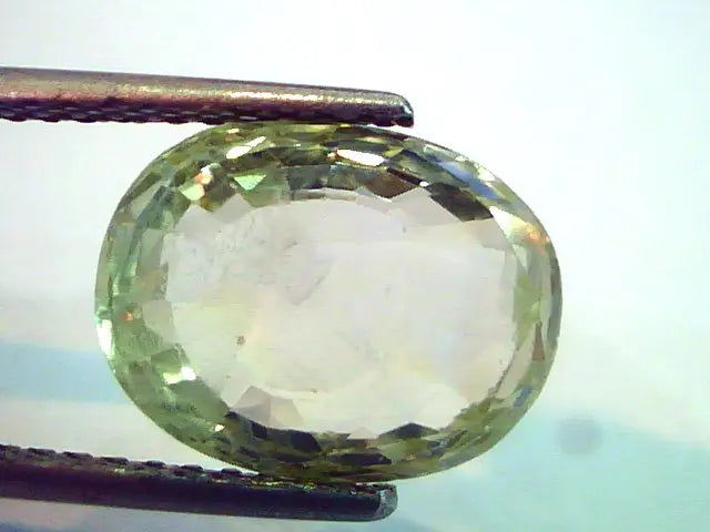 7.17 Ct Unheated Untreated Natural Yellow Sapphire From Ceylon