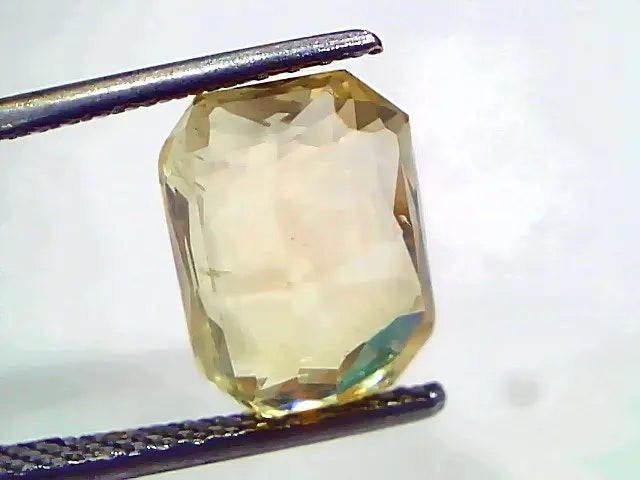 7.17 Ct IGI Certified Unheated Untreated Natural Ceylon Yellow Sapphire