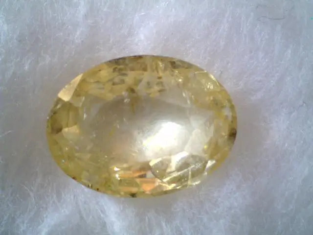 7.2 Ct Unheated Untreated Natural Ceylon Yellow Sapphire,Pukhraj
