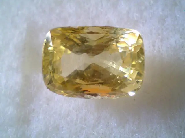 7.20 Ct Unheated Untreated Natural Ceylon Yellow Sapphire Gems