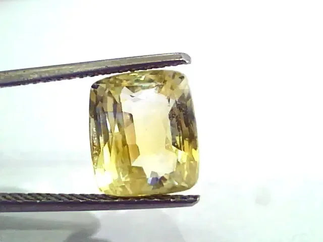 7.25 Ct Unheated Untreated Natural Ceylon Yellow Sapphire Gemstone - Venus Gems