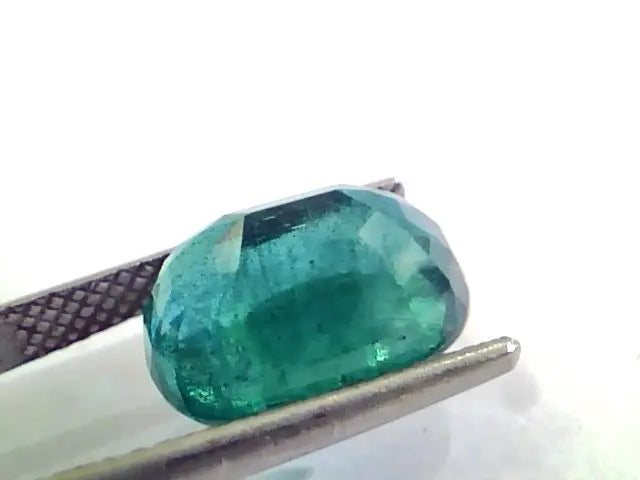 7.26 Ct Untreated Natural Zambian Deep Green Emerald Gemstone