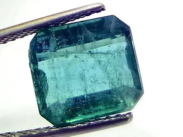 7.28 Ct GII Certified Untreated Natural Zambian Emerald Gemstone AAA - Venus Gems