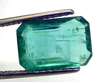 7.29 Ct GII Certified Untreated Natural Zambian Emerald Gemstone AAA - Venus Gems