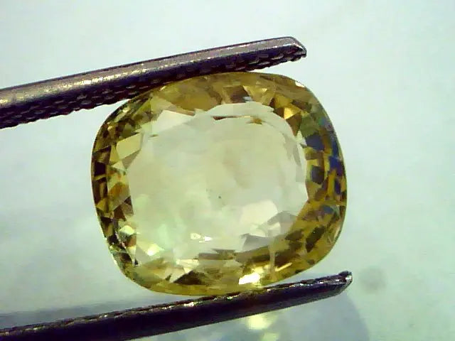 7.32 Ct Unheated Untreated Natural Ceylon Yellow Sapphire/Pukhraj