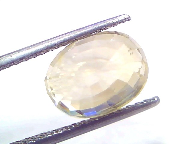7.30 Ct Certified Unheated Natural Ceylon Yellow Sapphire Pukhraj – 8 Ratti