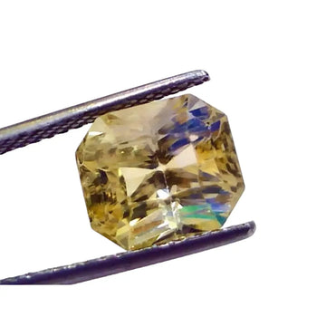 7.33 Ct GII Certified Unheated Untreated Natural Ceylon Yellow Sapphire - Venus Gems